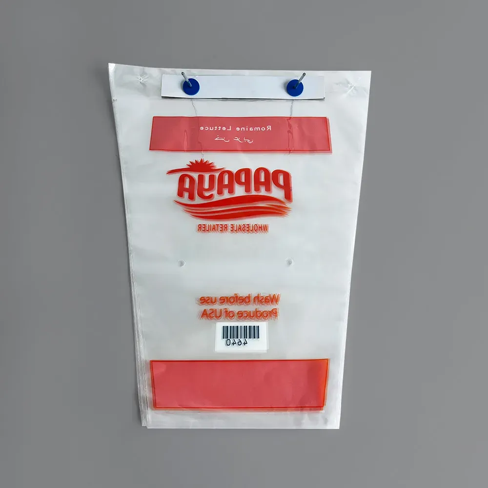 Clear Carrot Wicket Poly Bags