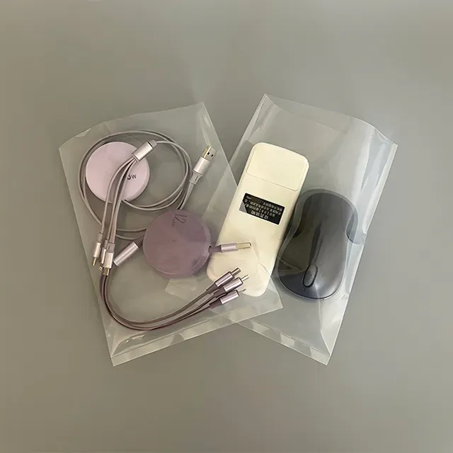 clear flat poly bags